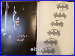 Batman Giant Poster Book 1989 DC Comics Super Hero Dark Knight Keaton Not Sealed