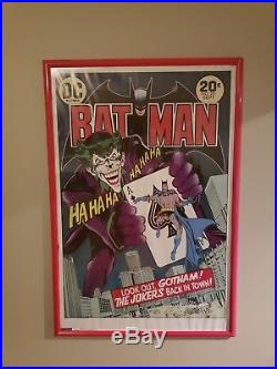 Batman/Joker Bob Kane PSA/DNA autographed poster