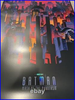 Batman Mask Of The Phantasm Raid71 FOIL VARIANt Poster Chris Thornley Signed AP