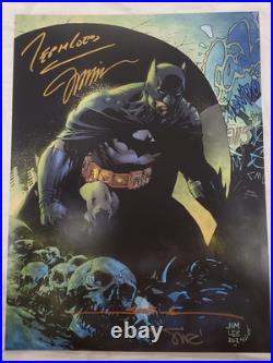 Batman Mondo Poster Hush Creators 4x Signature Jim Lee Williams Sinclair Loeb