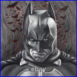 Batman Print on Canvas, Comic Book art, Wall Decor, Personalized Gift Batman Print on Canvas, Comic Book art, Wall Decor, Personalized Gift