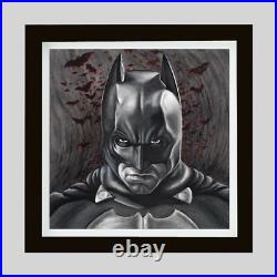 Batman Print on Canvas, Comic Book art, Wall Decor, Personalized Gift Batman Print on Canvas, Comic Book art, Wall Decor, Personalized Gift