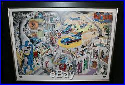 Batman'Secrets of the Batcave' Framed Print A/P 1995 Signed by Dick Sprang