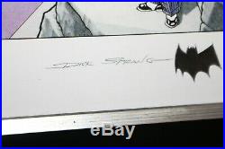 Batman'Secrets of the Batcave' Framed Print A/P 1995 Signed by Dick Sprang