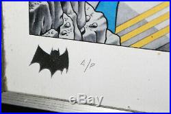 Batman'Secrets of the Batcave' Framed Print A/P 1995 Signed by Dick Sprang