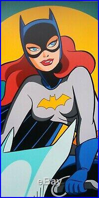 Batman The Animated Series Bruce Timm Signed Wb Vintage Art Batgirl Gordon 90s