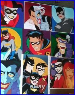 Batman The Animated Series Bruce Timm Signed Wb Vintage Art Batgirl Gordon 90s