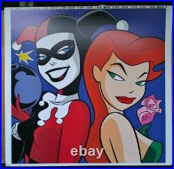 Batman The Animated Series Bruce Timm Signed Wb Vintage Poison Ivy Harley Quinn