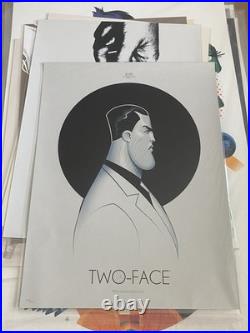 Batman The Animated Series Two Face Art Print Poster Mondo Phantom City DC Comic