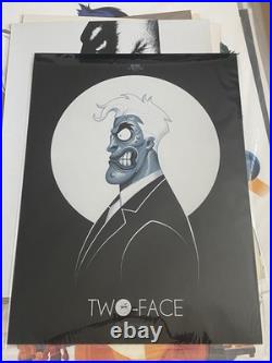 Batman The Animated Series Two Face Art Print Poster Mondo Phantom City DC Comic