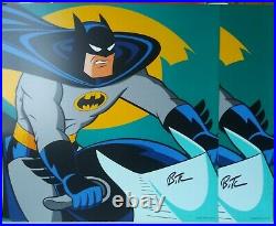 Batman Wayne The Animated Series Bruce Timm Signed Wb Vintage Art Lithograph 90s