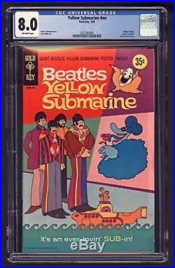 Beatles Yellow Submarine Cgc 8.0 Movie Comic Poster Intact 1969