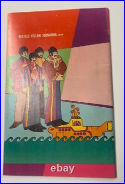Beatles Yellow Submarine Comic Book With Poster Attached 1968 Gold Key Free S/h