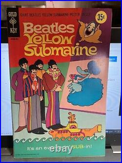 Beatles Yellow Submarine Comic Book with Giant Beatles Poster intact
