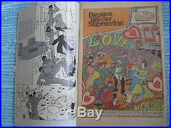 Beatles Yellow Submarine GIANT POSTER ATTACHED near mint REDUCED