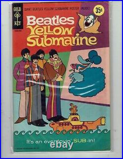 Beatles Yellow Submarine GOLD KEY 1968 NM near mint with Poster Intact