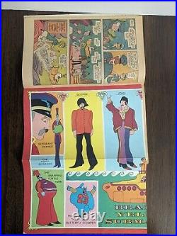 Beatles Yellow Submarine Gold Key Comic Book 1968 with Poster Intact