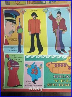 Beatles Yellow Submarine Gold Key Comic Book 1968 with Poster Intact