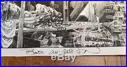Berni Wrightson Frankenstein Print Signed I Shall Be With You 22 x 16