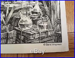 Berni Wrightson Frankenstein Print Signed I Shall Be With You 22 x 16