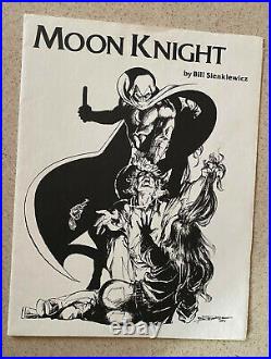 Bill SIENKIEWICZ - 1981 Moon Knight Portfolio - #886/1500 SIGNED - 11X14