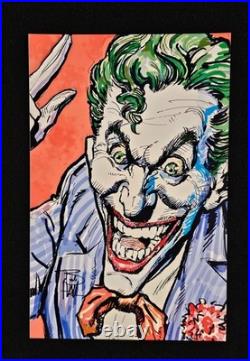 Bob Hall Comic Book Artist Signed JOKER 11x17 Poster Certificate of Authenticity