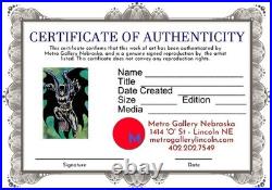 Bob Hall Comic Book Artist Signed JOKER 11x17 Poster Certificate of Authenticity