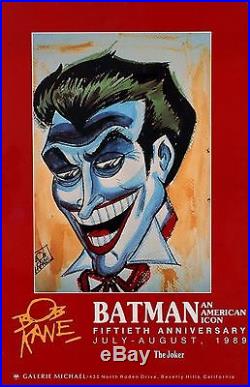 Bob Kane 50th Anniversary Joker 1989 July-August poster