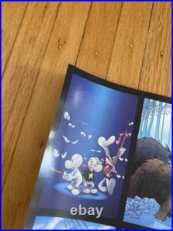 Bone by Jeff Smith Signed Poster RARE 2003 cartoon Books? Omnibus? Run