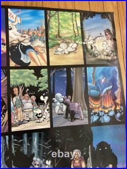 Bone by Jeff Smith Signed Poster RARE 2003 cartoon Books? Omnibus? Run