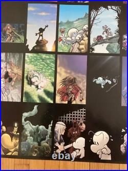 Bone by Jeff Smith Signed Poster RARE 2003 cartoon Books? Omnibus? Run