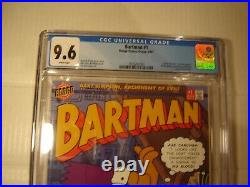 Bongo Comics Bartman #1 CGC 9.6 Silver Foil Cover Bartman Poster New Slab 1993