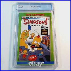 Bongo Comics Itchy & Scratchy Comics #1 CGC 9.8 White Pages WithPoster 1993