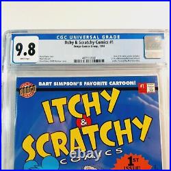 Bongo Comics Itchy & Scratchy Comics #1 CGC 9.8 White Pages WithPoster 1993