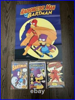 Bongo Simpsons Comic Book Lot Posters Bartman #1 Radioactive Man #1