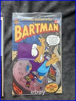 Bongo Simpsons Comic Book Lot Posters Bartman #1 Radioactive Man #1