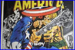 CAPTAIN AMERICA CAP GOES WILD POSTER MARVELMANIA 1970 Kirby Art Mail Order ONLY