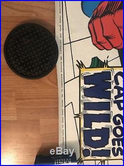 CAPTAIN AMERICA Poster'CAP GOES WILD' Marvelmania 1969 Kirby art Rare Mail Only