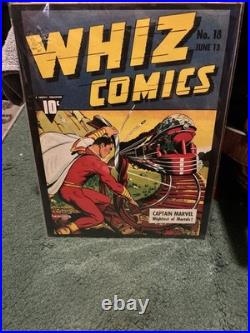 CAPTAIN MARVEL Whiz Comics #18 1941 VINTAGE DC COMICS SERIES 11X14 POSTER