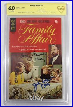 CBCS 6.0 FN FINE Family Affair #1, 1970, with Poster Attached Signed by 2 in Cast