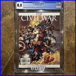 CGC 8.0 Marvel Civil War Poster Book #nn Graded Iron Man Thor Captain America