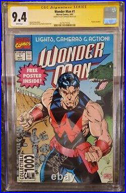 CGC 9.4 Wonder Man #1 (1991) SIGNED BY JEFF JOHNSON