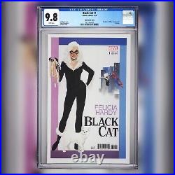 CGC 9.8 Black Cat #1 Noto Variant Cover Spider-Man Breakfast at Tiffany's poster