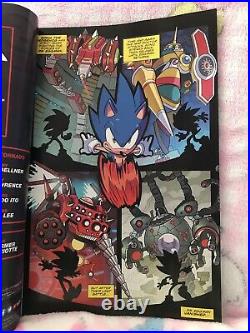 COMPLETE Sonic 2 The Hedgehog Poster + Exclusive Comic Book + Both Cups Tails