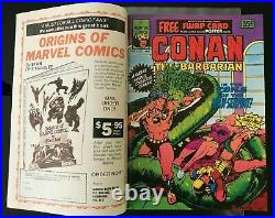 CONAN THE BARBARIAN #6 Aus Newton Comics 1975 Poster + Card + Rare Double Cover