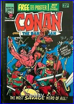 CONAN THE BARBARIAN #8 Australian Newton Comics 1975 (With Poster)