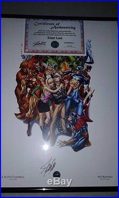 CONQUE 2017 STAN LEE EXCLUSIVE PRINT SIGNED framed FREE SHIPPING