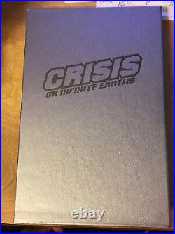 CRISIS ON INFINITE EARTHS with Slipcase Poster Signed Giordano Wolfman 1998