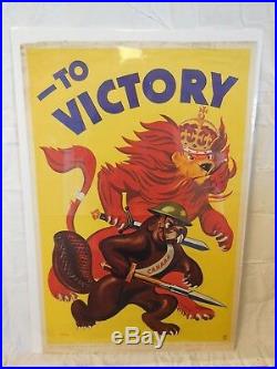 Canadian World War II Poster To Victory Wilcox Vintage