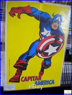 Capitan America 1/128 Serie Completa -editoriale Corno-poster/adesiviottimo